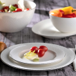 Serwis obiadowy porcelanowy na 6 osób BARI PLATIN 3