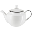 Dzbanek porcelanowy do herbaty z platynową obwódką