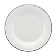 elegancki talerzyk z porcelany kostnej ręcznie malowany platyną 