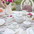 Serwis kawowy porcelanowy na 12 osób FLORIAN 1