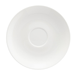 Spodek pod filiżankę do kawy porcelanowy 16 cm BOSTON WHITE