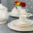 Komplet talerzyków deserowych 17 cm 6 sztuk SAKURA WHITE 3
