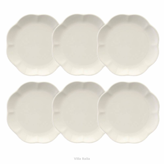 Komplet talerzyków deserowych 17 cm 6 sztuk SAKURA WHITE