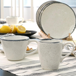 Zestaw kubków ceramicznych jumbo 400 ml VANILLA 3