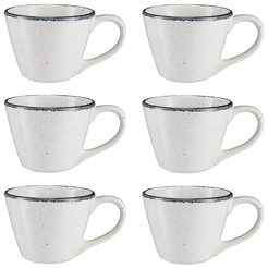 Zestaw kubków ceramicznych jumbo 400 ml VANILLA