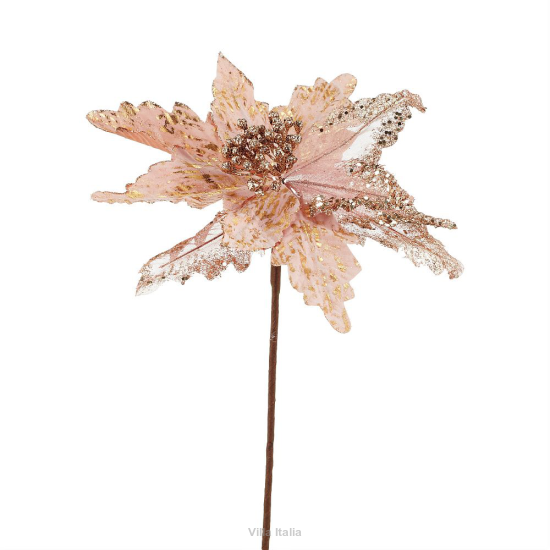 Kwiat gwiazda betlejemska różowo brązowa 70 cm - sztuczne kwiaty