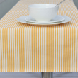 Bieżnik dwustronny w paski i prążki 45 x 145 cm żółty LINEA  4