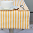 Bieżnik dwustronny w paski i prążki 45 x 145 cm żółty LINEA  7