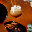 kieliszek do drinków ze złotym paskiem