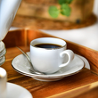 elegancka filiżanka porcelanowa do kawy espresso