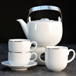 Filiżanka do espresso 100 ml porcelanowa ze spodkiem PLUS PLATIN 4