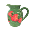 Dzbanek ceramiczny dekorowany 1,9 litra TRUSKAWKI 1