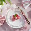 Talerz płytki porcelanowy 26 cm IDALIA 1