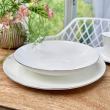 Zestaw półmisków z salaterką obiadowo przekąskowy porcelanowy UNICO 1119 3