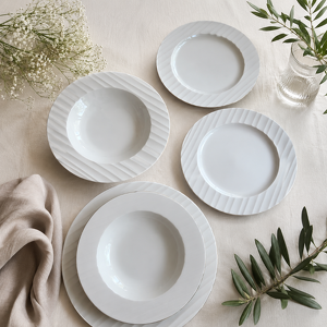 Zestaw obiadowy porcelanowy dla 2 osób UNICO 39