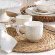 kubki na kawę porcelanowe białe do jadalni
