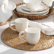 kubki na kawę porcelanowe białe na stół