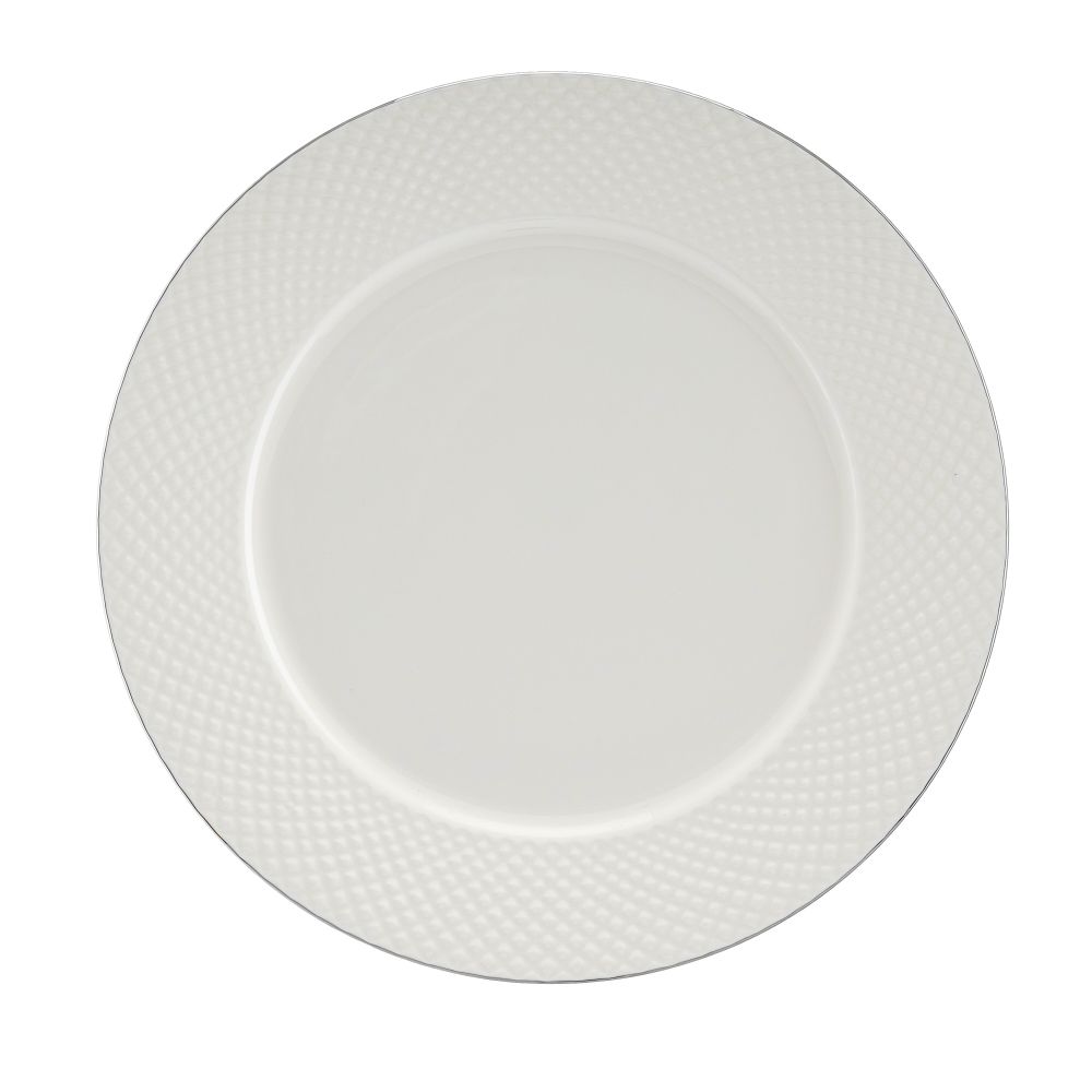 Talerz płytki porcelanowy platynowa linia 27 cm BARI PLATIN