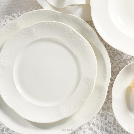 luksusowy serwis obiadowy z wysokiej jakości porcelany
