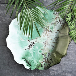 Misa na owoce 40 cm Salaterka szklana AGAT