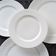 Serwis obiadowy Komplet talerzy porcelanowych dla 6 osób ROMA white 6