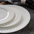 Serwis obiadowy Komplet talerzy porcelanowych dla 6 osób ROMA white 4
