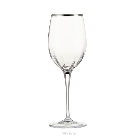 Elegancki kieliszek do białego wina ze szkła kryształowego
