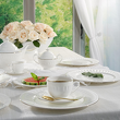 Serwis obiadowo kawowy na 12 osób porcelanowy MESYNA GOLD 16