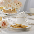 Serwis obiadowo kawowy na 12 osób porcelanowy MESYNA GOLD 2