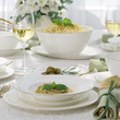 Serwis obiadowo kawowy na 12 osób porcelanowy MESYNA GOLD 8