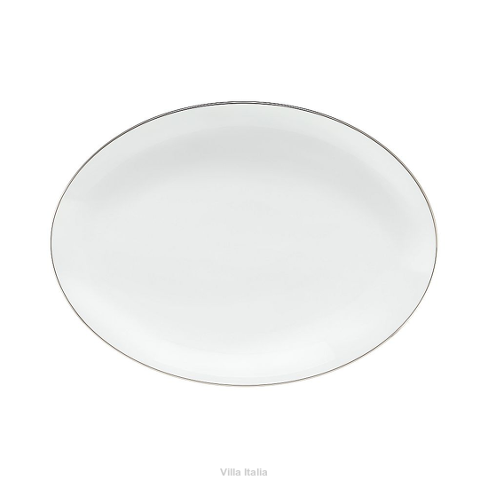 półmisek porcelanowy z platynową obwódką