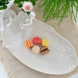 Talerz do ciasta Półmisek porcelanowy 30 cm CLARA Ivory 2