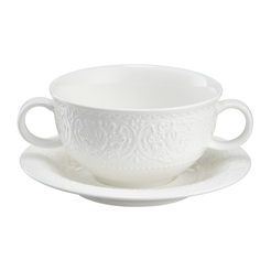Bulionówka porcelanowa 12 cm ze spodkiem GLORIETTA