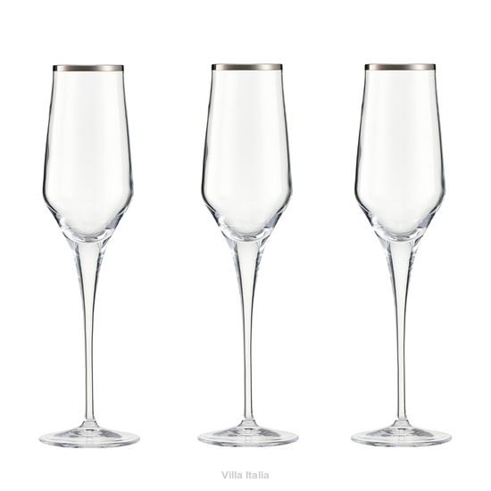 kieliszki kryształowe do szampana wysokie