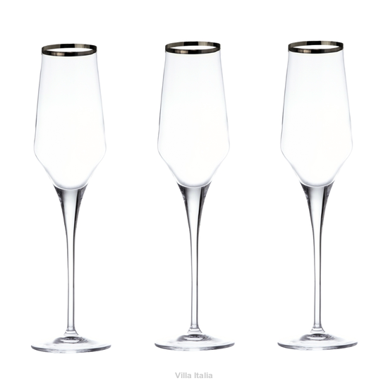 kieliszki kryształowe do szampana wysokie