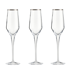 Kieliszki do szampana 200 ml 6 sztuk CONTESSA Platino