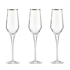 Kieliszki do szampana 200 ml 6 sztuk CONTESSA Platino