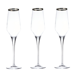 Kieliszki do szampana 200 ml 6 sztuk CONTESSA Platino