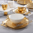 Talerzyk deserowy złoty 21,5 cm porcelanowy GRENADE GOLD 4