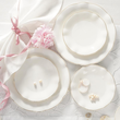 Zestaw do ciasta porcelanowy na 6 osób SANDRINE 4