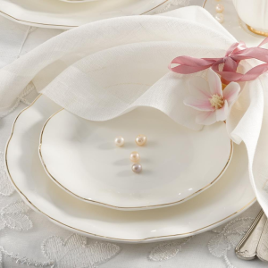 Zestaw do ciasta porcelanowy na 6 osób SANDRINE