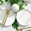 Serwis obiadowo kawowy porcelanowy na 12 osób BOSTON GOLD 3
