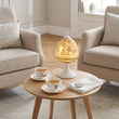 elegancka lampka stołowa z porcelany