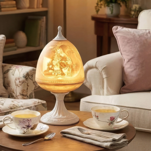 Porcelanowa lampa stołowa 48 cm ALDEA