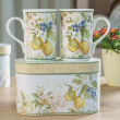 Kubki porcelanowe zestaw dla dwojga 2 kubki LEMON 4