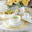 Serwis obiadowo kawowy porcelanowy na 6 osób PAULA 3