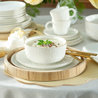 Serwis obiadowo kawowy porcelanowy na 6 osób PAULA 1