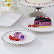 eleganckie talerze na ciasto i patera na tort