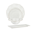 Serwis obiadowy na 6 osób porcelanowy LORETTA 22