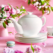 Serwis do herbaty na 6 osób porcelanowy Zestaw prezentowy PIAF 5